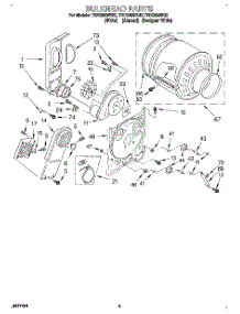 03 - Section parts for Estate Dryer TEDS680BQ2 from AppliancePartsPros.com