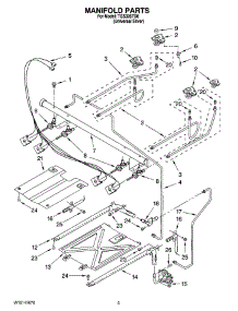 03 - Manifold Parts parts for Estate Range TGS326TD0 from AppliancePartsPros.com