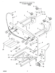 03 - Manifold parts for Estate Range TGS325GW5 from AppliancePartsPros.com