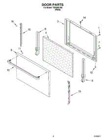 06 - Door, Optional parts for Estate Range TGP302LW0 from AppliancePartsPros.com