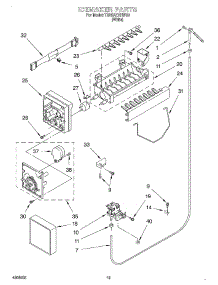 12 - Icemaker, Optional parts for Estate Refrigerator TS25AEXHW00 from AppliancePartsPros.com