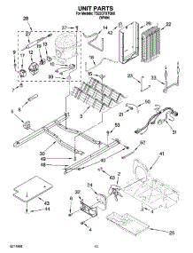 09 - Unit Parts parts for Estate Refrigerator TS22CFXTQ00 from AppliancePartsPros.com