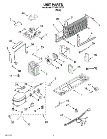 04 - Unit Parts parts for Estate Refrigerator TT18TKXSQ00 from AppliancePartsPros.com