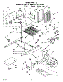 09 - Unit Parts parts for Estate Refrigerator TS25AFXKT03 from AppliancePartsPros.com