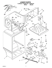 05 - Liner parts for Estate Refrigerator TT18HPXLT01 from AppliancePartsPros.com