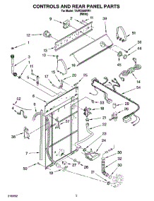02 - Control And Rear Panel Parts parts for Estate Washer TAWB300RW1 from AppliancePartsPros.com