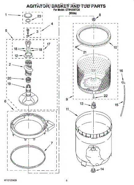 UNUSED - 【MJ6385】 Amazon.com: Whirlpool 285748 Agitator Cam Kit, White