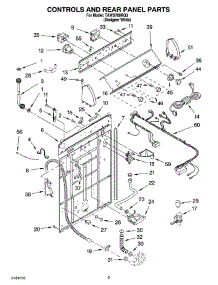02 - Controls And Rear Panel Parts parts for Estate Washer TAWS700RQ3 from AppliancePartsPros.com