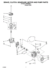 04 - Brake, Clutch, Gearcase, Motor And Pump Parts parts for Estate Washer TAWS850PQ1 from AppliancePartsPros.com
