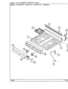 05 - Top Assembly parts for Hardwick Range H3131XTW from AppliancePartsPros.com