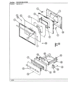 02 - Door / Drawer (Skg9611x540r) parts for Hardwick Range SKG9611W540R from AppliancePartsPros.com