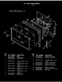 08 - Door (-1 Models) parts for Hardwick Range CKD9517W429R from AppliancePartsPros.com