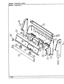 02 - Control Panel parts for Hardwick Range H3432SRA from AppliancePartsPros.com