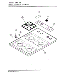 02 - Top Assembly parts for Hardwick Cooktop CL4-44W9 from AppliancePartsPros.com