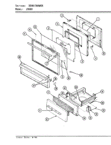 03 - Door / Drawer parts for Hardwick Range CKJ9641W580RW from AppliancePartsPros.com