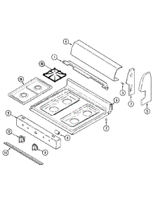 02 - Control Panel / Top Assembly parts for Hardwick Range H31103SAA from AppliancePartsPros.com