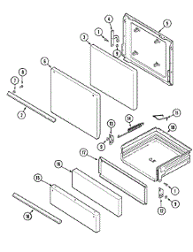 02 - Door / Drawer Parts For Hardwick Range 70231 From Appliancepartspros.Com