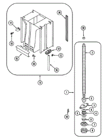 09 - Power Screw & Ram (Series 2-5) parts for Jenn-Air Compactor TC407B from AppliancePartsPros.com