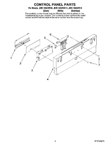 02 - Control Panel Parts parts for Maytag Dishwasher JDB1105AWS10 from AppliancePartsPros.com