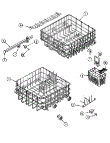 06 - Track & Rack Assembly (Blue Creek) parts for Jenn-Air Dishwasher DW861UQG from AppliancePartsPros.com