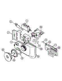 06 - Rinse Aid & Soap Dispenser parts for Jenn-Air Dishwasher DW710B from AppliancePartsPros.com