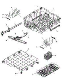 05 - Track & Rack Assembly (Middle / Lwr) parts for Jenn-Air Dishwasher JDB1050AWS from AppliancePartsPros.com