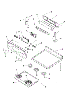 03 - Control Panel / Top Assembly parts for Jenn-Air Range JER8785QAS from AppliancePartsPros.com