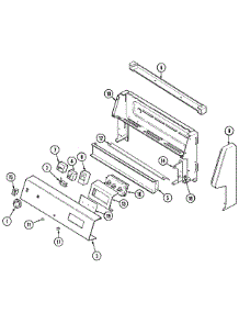 02 - Control Panel parts for Jenn-Air Range JE3842XRA from AppliancePartsPros.com
