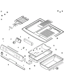 03 - Control Panel / Top Assembly parts for Jenn-Air Range JES9860AAB from AppliancePartsPros.com