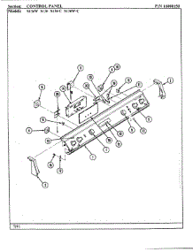 05 - Control Panel parts for Jenn-Air Range S136W from AppliancePartsPros.com