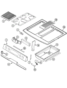 03 - Control Panel / Top Assembly parts for Jenn-Air Range JDS9860ACW from AppliancePartsPros.com
