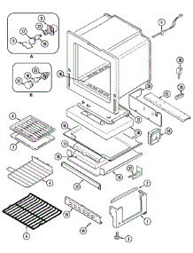 05 - Oven / Base parts for Jenn-Air Range JGR8750ADA from AppliancePartsPros.com