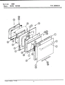 06 - Door parts for Jenn-Air Range SU146 from AppliancePartsPros.com