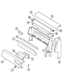 02 - Control Panel parts for Jenn-Air Range FCG20510W from AppliancePartsPros.com