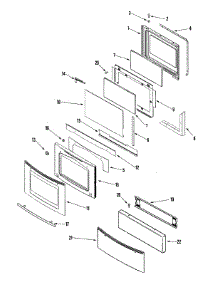 05 - Door / Access Panel (Ser Pre 11) parts for Jenn-Air Range JES9900BAF from AppliancePartsPros.com