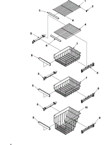 10 - Fz Shelf parts for Jenn-Air Refrigerator JCB2280HES from AppliancePartsPros.com