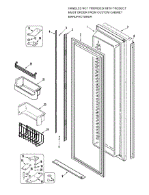 06 - Freezer Door parts for Jenn-Air Refrigerator JS42CSFXDA from AppliancePartsPros.com
