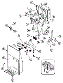 07 - Ice & Water Dispenser parts for Jenn-Air Refrigerator JRTDE229LA from AppliancePartsPros.com