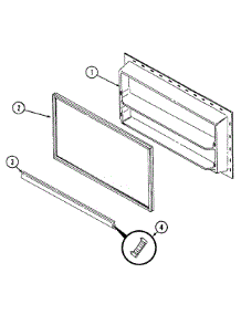 02 - Freezer Inner Door parts for Jenn-Air Refrigerator JT15Y6W from AppliancePartsPros.com