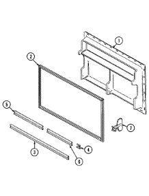 02 - Freezer Inner Door parts for Jenn-Air Refrigerator JRTDE229LB from AppliancePartsPros.com
