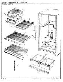 06 - Shelves & Accessories parts for Jenn-Air Refrigerator JRT172R / BJ21A from AppliancePartsPros.com