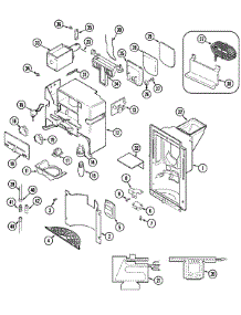 07 - Ice & Water Dispenser parts for Jenn-Air Refrigerator JRSD209B from AppliancePartsPros.com