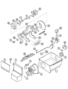 08 - Ice Crusher & Bin parts for Jenn-Air Refrigerator JRSD2450W from AppliancePartsPros.com
