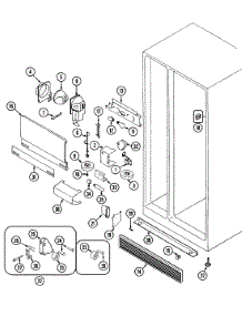 04 - Fresh Food Compartment parts for Jenn-Air Refrigerator JRSD229A from AppliancePartsPros.com