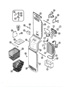 Freezer Compartment parts for Jenn-Air Refrigerator JCD2289AER from AppliancePartsPros.com
