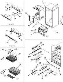 09 - Interior Cabinet / Toe Grille / Frz Shelves parts for Jenn-Air Refrigerator JFC2089HPY from AppliancePartsPros.com
