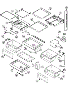 09 - Shelves & Accessories parts for Jenn-Air Refrigerator JCB2388GRB from AppliancePartsPros.com