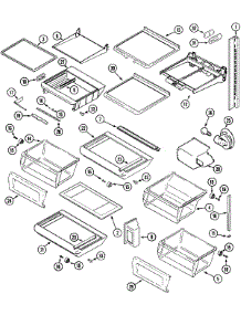 11 - Shelves & Accessories (Jcd2389deb / Q / S / W) parts for Jenn-Air Refrigerator JCD2389DEW from AppliancePartsPros.com