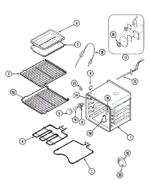 05 - Oven parts for Jenn-Air Oven W30400WC from AppliancePartsPros.com