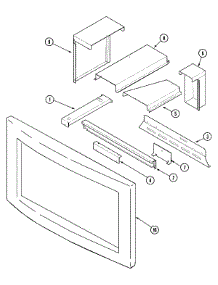 06 - Microwave Frame & Attachments parts for Jenn-Air Oven JMW9530BAB from AppliancePartsPros.com